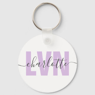 Personalised LVN Licensed Vocational Nurse Chic Key Ring