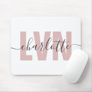 Personalised LVN Licensed Vocational Nurse Chic Mouse Pad