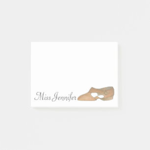 Personalised Lyrical Shoe Dance Teacher Post-Its Post-it Notes
