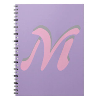 Personalised M Initial Notebook