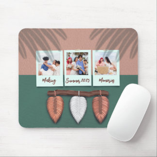 Personalised Macrame Feather Boho  Mousepad