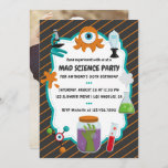 Personalised Mad Science Birthday Party Photo Invitation<br><div class="desc">Customisable to your specifics. Credit to DreAmLoft.</div>