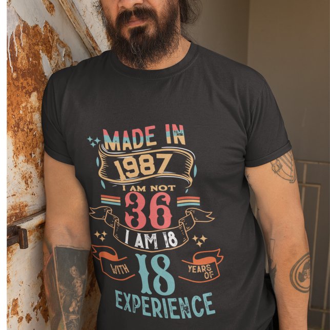 Personalised Made Retro Vintage Birthday Custom  T-Shirt (Creator Uploaded)