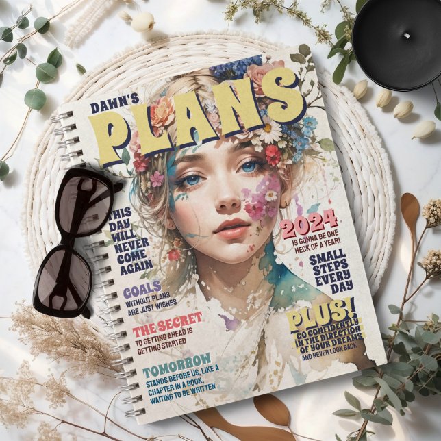 Personalised Magazine Cover Goals Quotes Planner (Creator Uploaded)