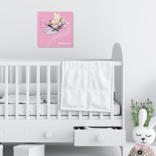 Personalised Magical Angel Fairy Clock for Girls