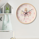 Personalised Magical Fairy Floral Garden Pixie<br><div class="desc">Add a touch of enchantment to your little one's room with our Personalised Magical Fairy Floral Garden Pixie Clock! This delightful clock is the perfect way to add whimsy and charm to their space while helping them learn to tell time. Crafted with care and attention to detail, our clock features...</div>