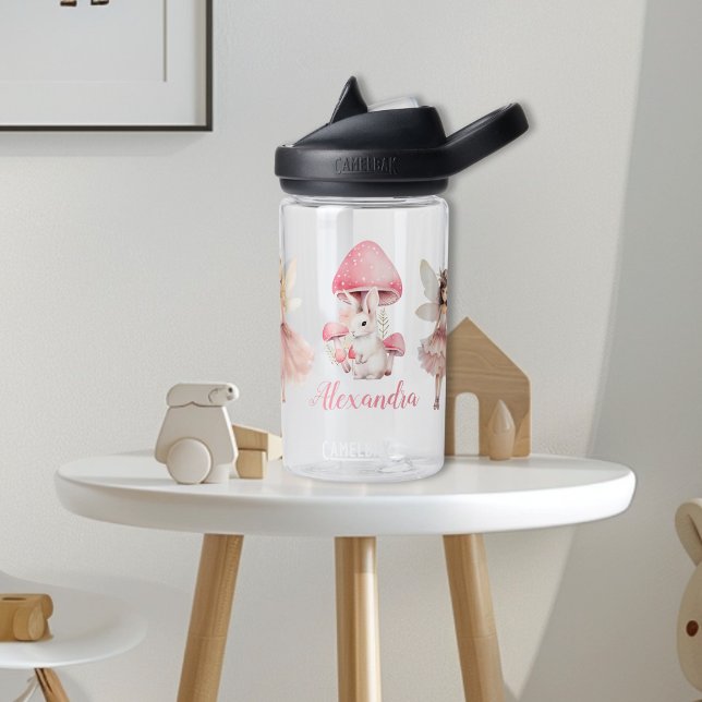 Personalised Magical Fairy Floral Garden Pixie  Water Bottle (Creator Uploaded)