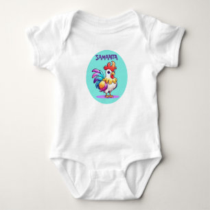 Personalised Magical Rooster Baby Bodysuit