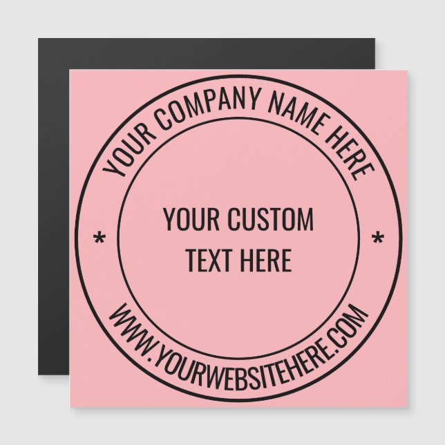 Personalised Magnetic Business Card Choose Colour (Front/Back)