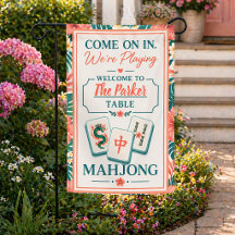 Personalised Mahjong Garden Welcome Design