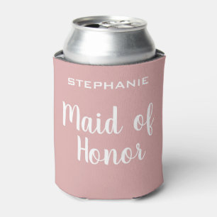 Personalised Maid Of Honour Bridal Party Can Cooler