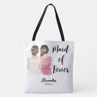 Personalised Maid of Honour Tote Bag