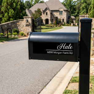 Personalised Mailbox Decal: Last Name & Address Bumper Sticker