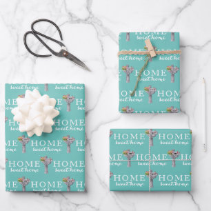 Personalised Mailbox Number Wrapping Paper Sheets 