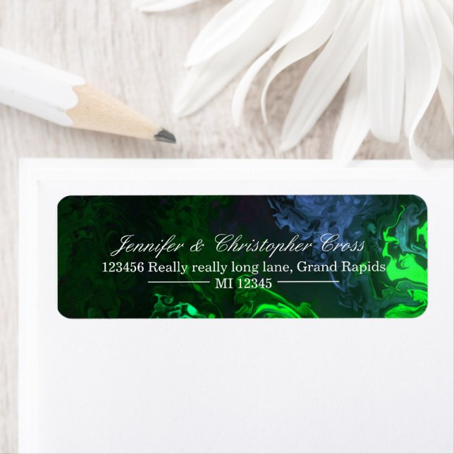 Personalised mailing address stickers (Insitu)