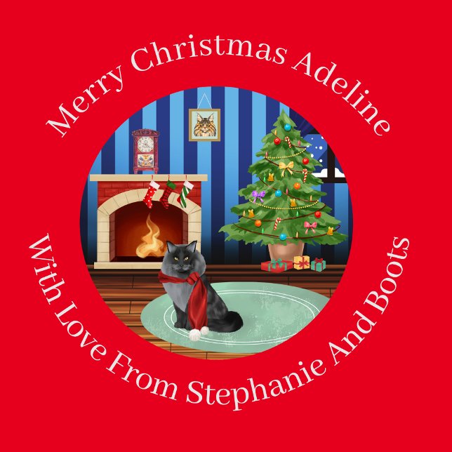 Personalised Maine Coon Kitty Cat Wrapping Paper (Creator Uploaded)