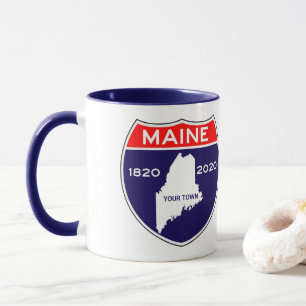 Personalised Maine ME 200 Anniversary Bicentennial Mug
