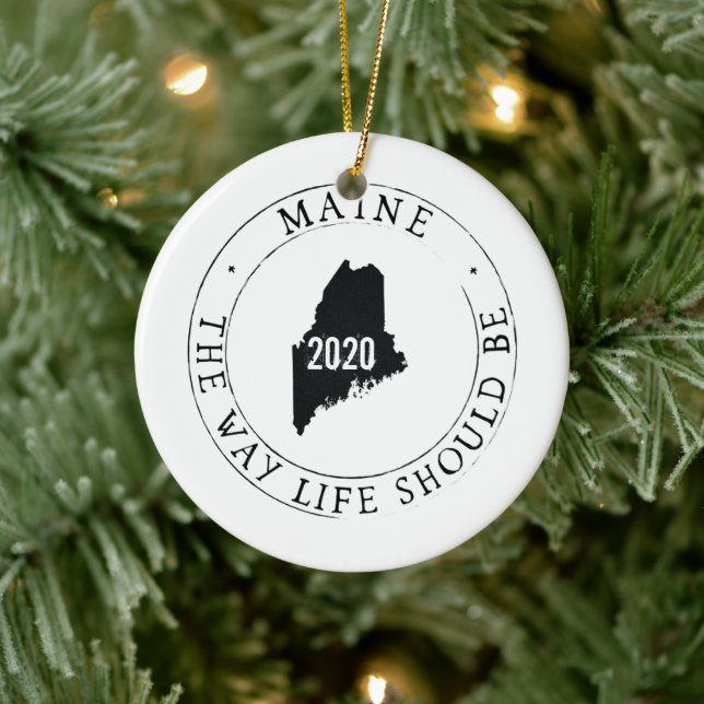 Personalised  Maine Ornament (Tree)