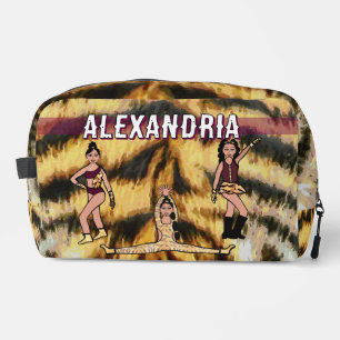 Personalised Majorette Dancer Maroon Tiger #2 Do Dopp Kit