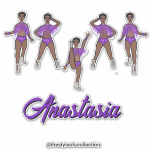 Personalised Majorette / Dancer Purple Fringe