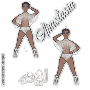 Personalised Majorette / Dancer Silver Fringe