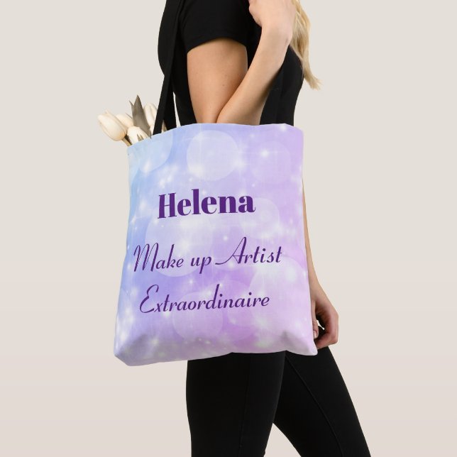 Personalised Make up Artist Extraordinaire design Tote Bag (Close Up)