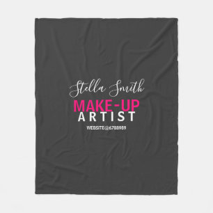 Personalised Makeup Artist Standard Fleece Blanket