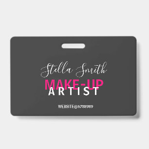 Personalised Makeup Artist Standard ID Badge