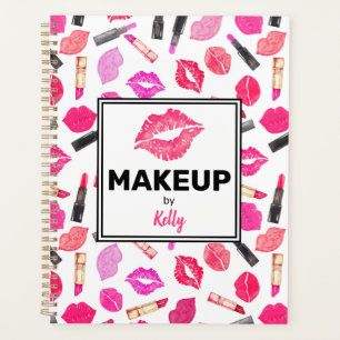 Personalised Makeup Artist Watercolor Makeup Planner