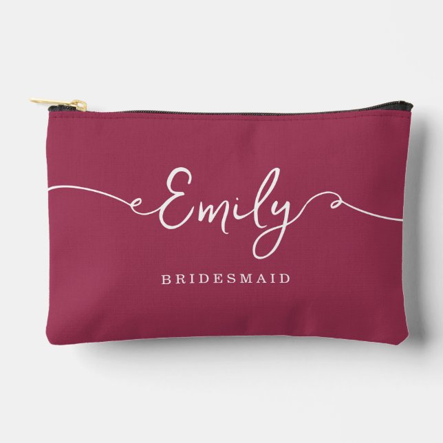 Personalised Makeup Bag Bridesmaid Gifts (Front)