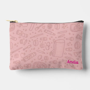 Personalised Makeup Bag Custom Name Cosmetic Pou