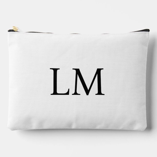 Personalised Makeup Bag, Large Capacity Cosmetic B Accessory Pouch (Front)