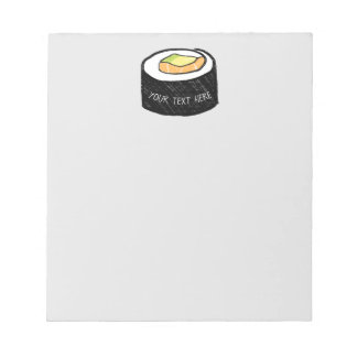 Personalised Maki Sushi | Alaska Roll Sushi Notepad