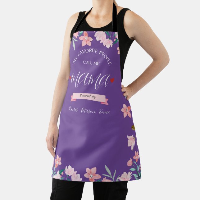  Personalised Mama Apron With Kids' Names (Insitu)