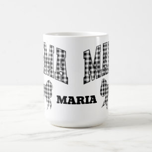 Personalised Mama Name Design with Bow Coffee Mug