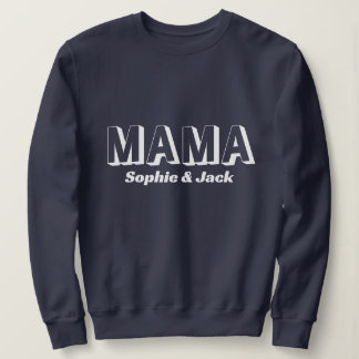 Personalised Mama Sweatshirt with Kid Names