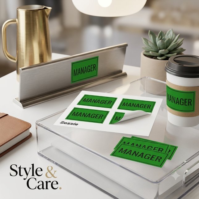 Personalised Manager Stickers for Work Supplies (Personalized Manager Stickers for Work Supplies)