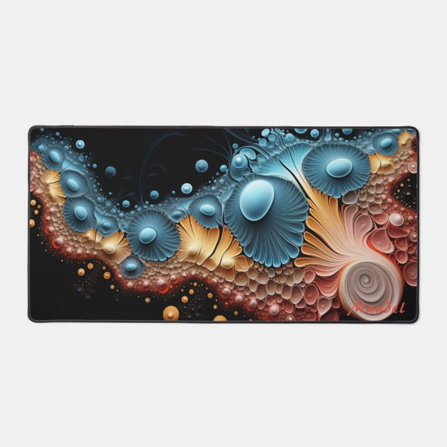 Personalised Mandelbrot Julia Set Desk Mat (Front)