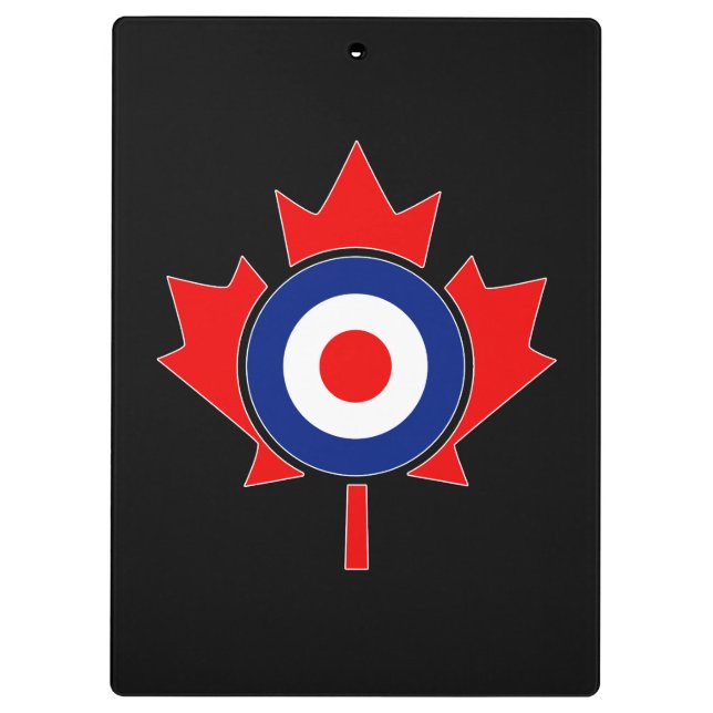 Personalised Maple Leaf Roundel Mod CANADA Clipboard (Back)