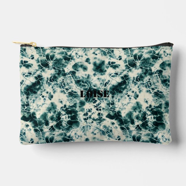 Personalised Marble Custom Zipper Pouch (Front)