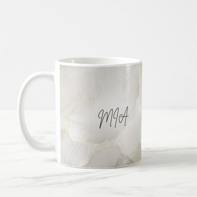 Personalised marble Name Mug (Left)