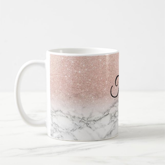 Personalised Marble Sparkle mug (Left)