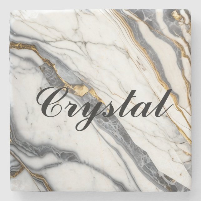 Personalised Marble Stone Coasters  (Front)