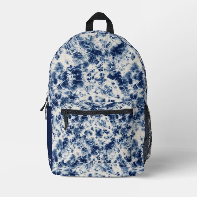 Personalised Marble Tie Dye Backpack (Front)