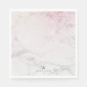 Personalised Marble with glitter details Napkin