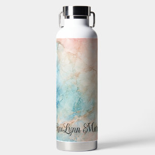 Personalised Marbled Water Bottle
