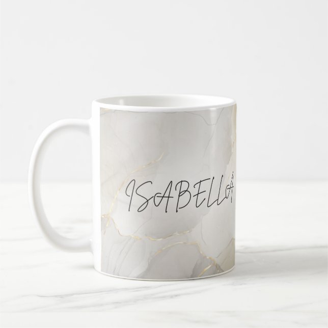 Personalised marbre Name Mug (Left)