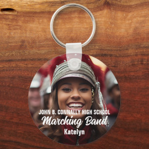 Personalised Marching Band Photo Double Sided Key Ring