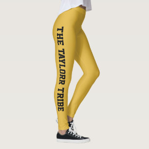 Personalised Marigold Glow Holiday Family Reunion Leggings