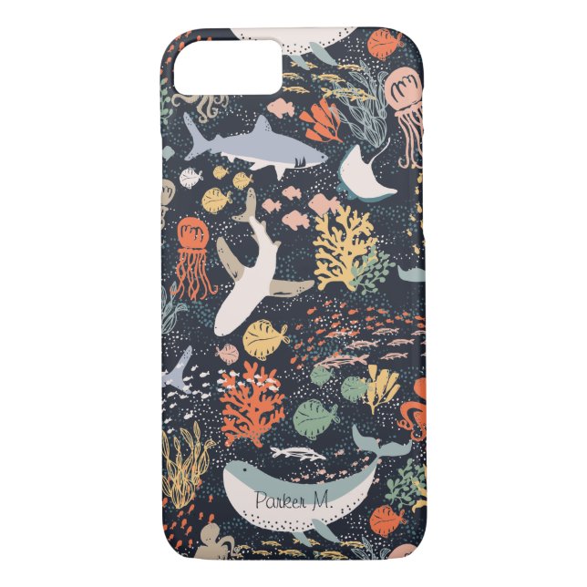 Personalised | Marine Life Case-Mate iPhone Case (Back)